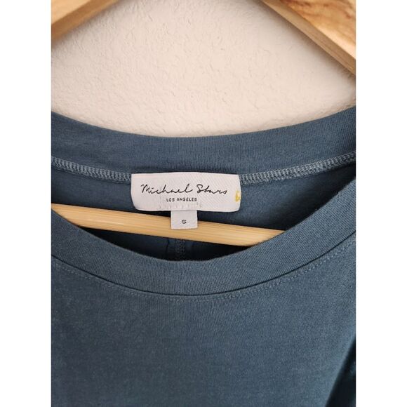 Michael Stars Solange Tie Waist jersey maxi dress - pebble | Size S - Picture 5 of 8